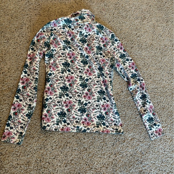 Peruvian Connection Glacier Flower T-Neck Women Multicolor Top Size M - Picture 6 of 7